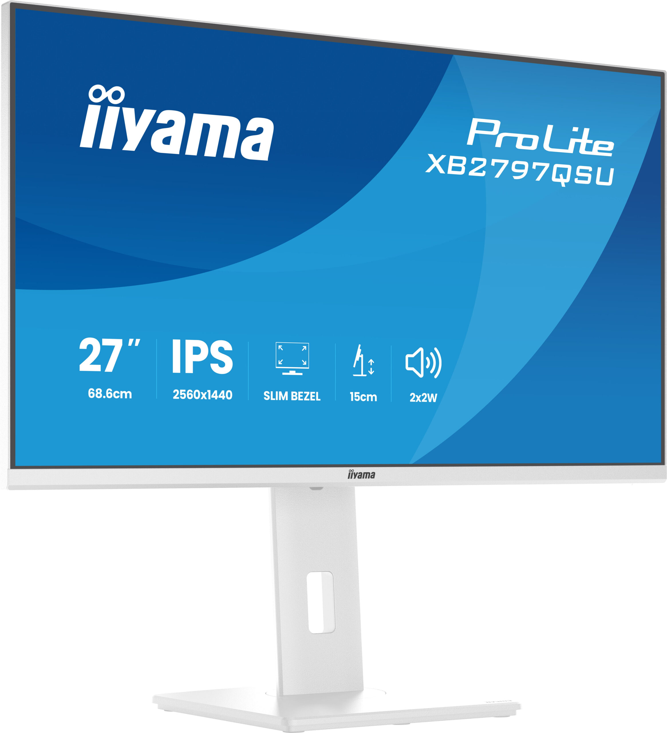 iiyama ProLite XB2797QSU-W1 computer monitor 68,6 cm (27") 2560 x 1440 Pixels Quad HD LED Wit - Afbeelding 7