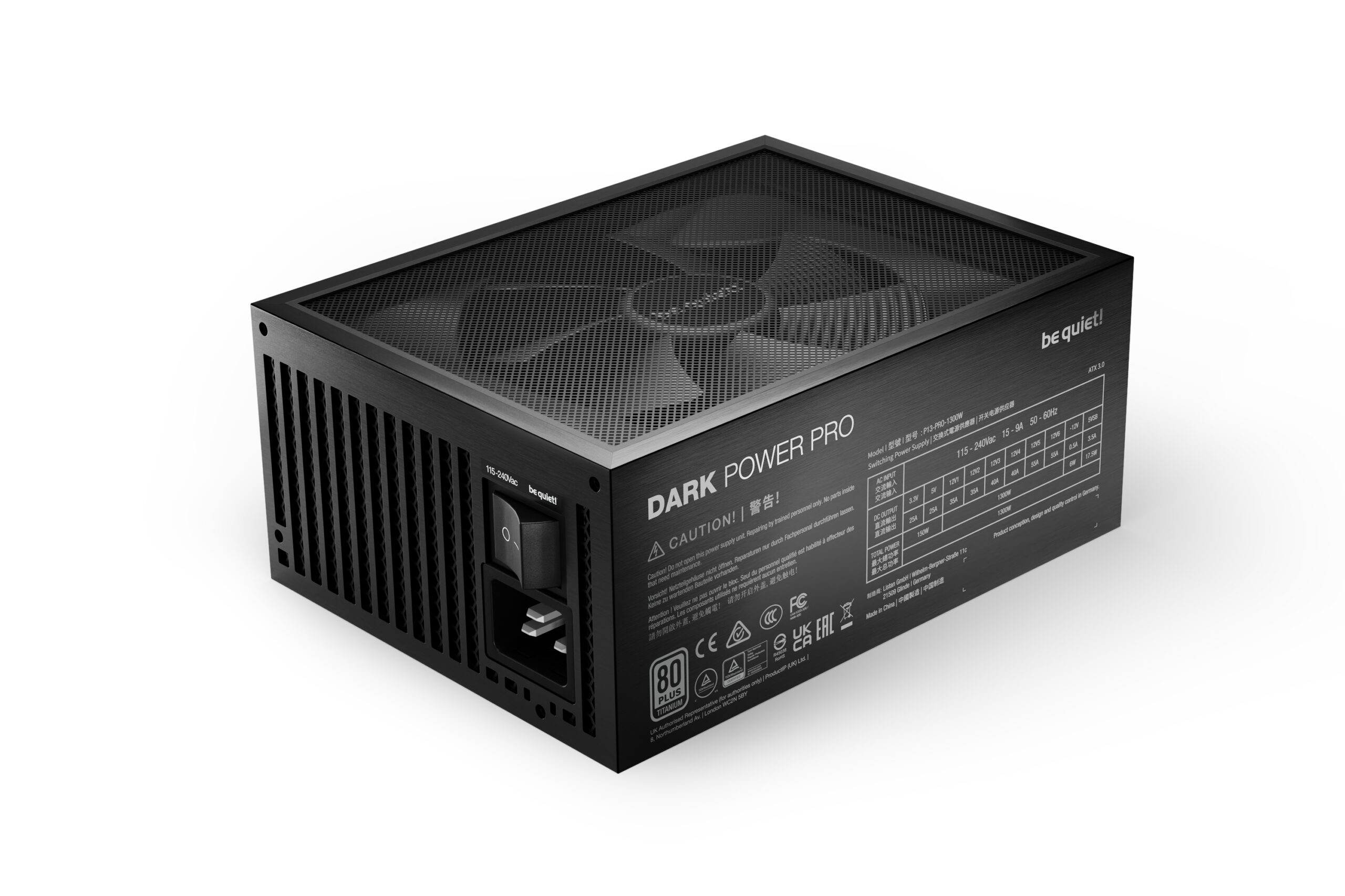 be quiet! Dark Power Pro 13 | 1300W power supply unit 20+4 pin ATX ATX Zwart - Afbeelding 3