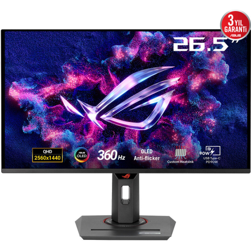 ASUS ROG Strix OLED XG27ACDNG computer monitor 67,3 cm (26.5") 2560 x 1440 Pixels Quad HD QD-OLED Zwart