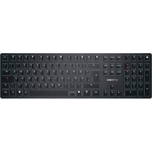 CHERRY KW X ULP toetsenbord Universeel USB + RF Wireless + Bluetooth QWERTZ Duits Zwart
