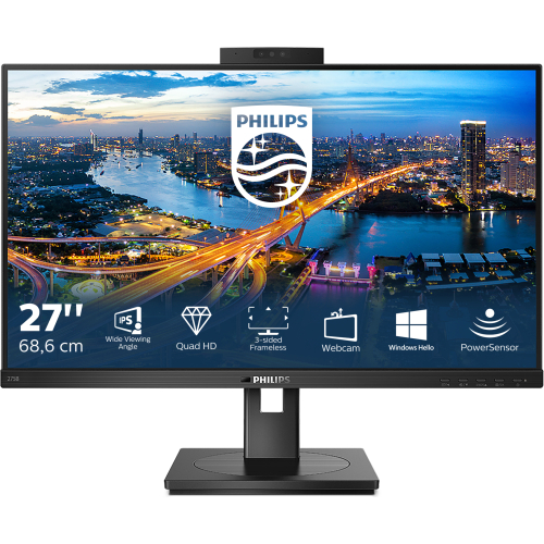 Philips B Line 275B1H/00 computer monitor 68,6 cm (27") 2560 x 1440 Pixels 2K Ultra HD LED Zwart
