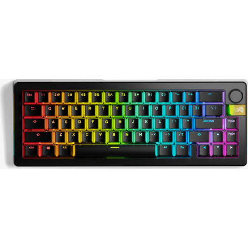 Glorious Gaming GMMK 3 PRO HE 65% Prebuilt Wireless toetsenbord Gamen RF Draadloos QWERTY Amerikaans Engels Zwart