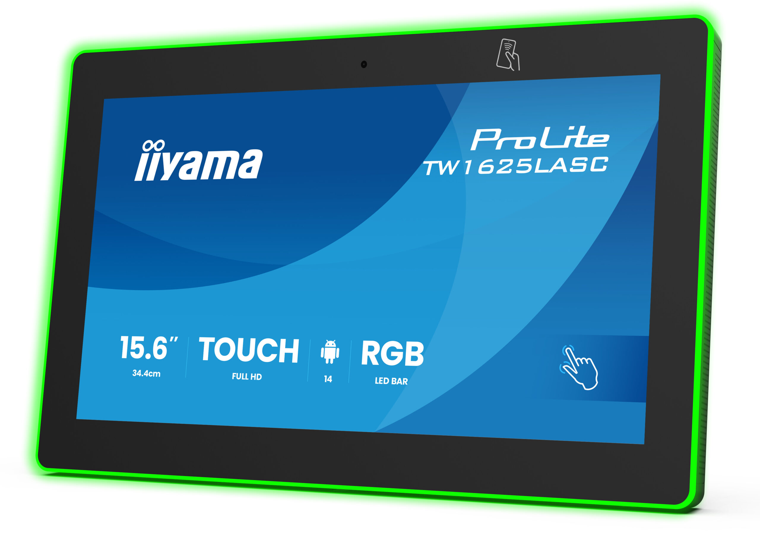 iiyama TW1625LASC-B3PNR scherm voor vergaderzalen 39,6 cm (15.6") 1920 x 1080 Pixels LED Wi-Fi 6 (802.11ax), Wi-Fi 5 (802.11ac), Wi-Fi 4 (802.11n), 802.11g, 802.11a, 802.11b Zwart Bluetooth - Afbeelding 4