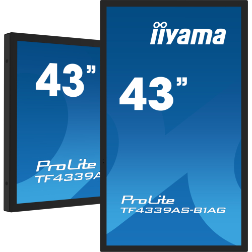 iiyama TF4339AS-B1AG computer monitor 108 cm (42.5") 3840 x 2160 Pixels 4K Ultra HD LED Touchscreen Zwart