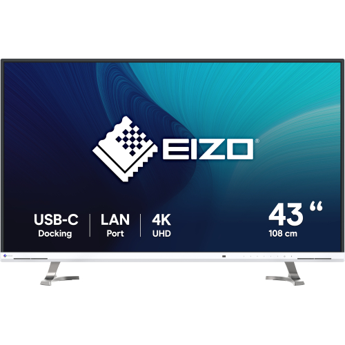EIZO FlexScan EV4340X-WT computer monitor 108 cm (42.5") 3840 x 2160 Pixels 4K Ultra HD LCD Wit