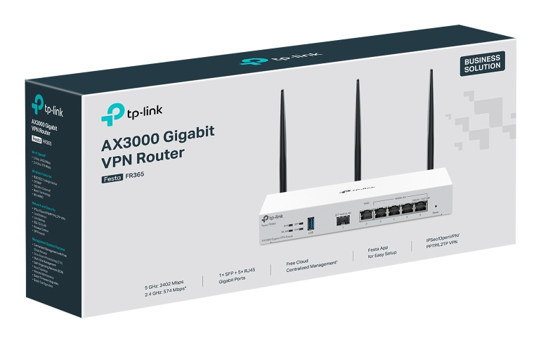 TP-Link FESTA FR365 draadloze router Gigabit Ethernet Dual-band (2.4GHz + 5GHz or 2.4GHz + 6GHz) Wit - Afbeelding 6
