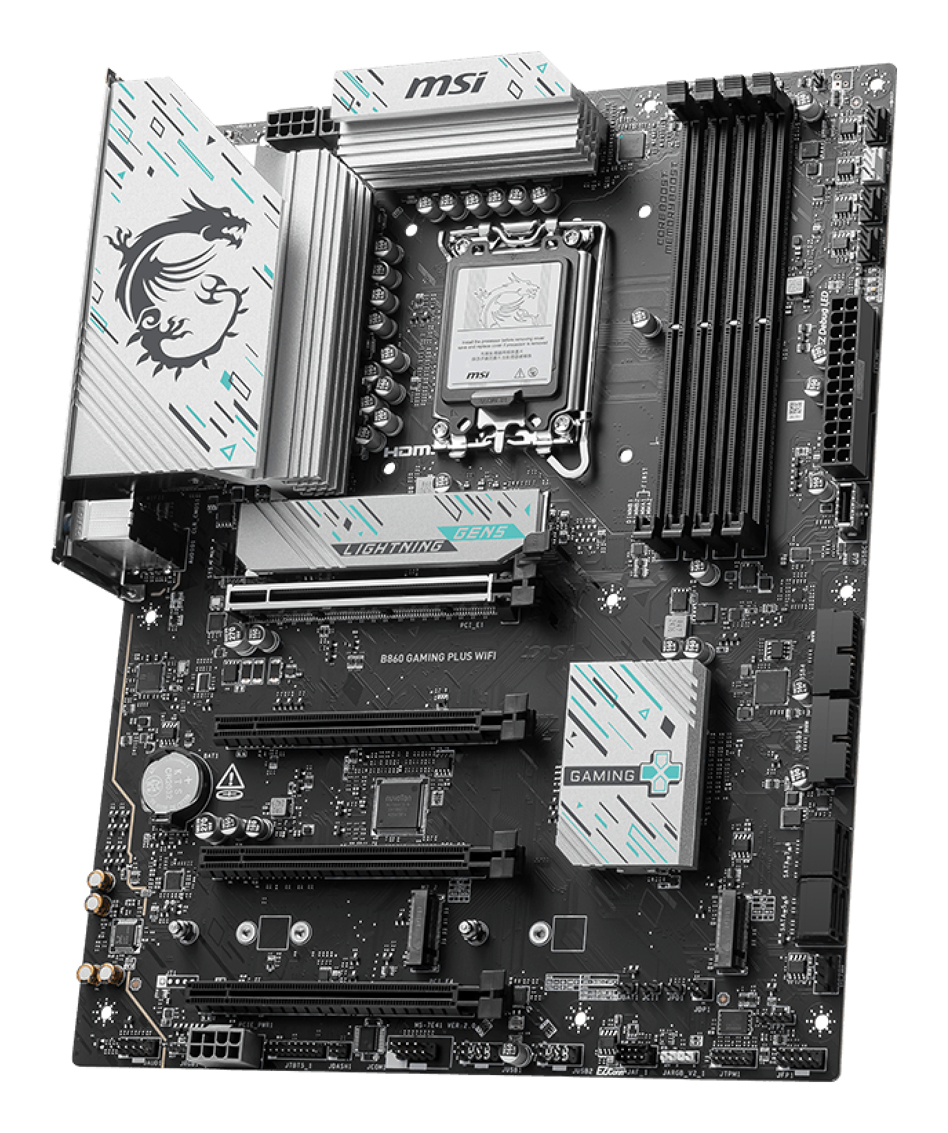 MSI B860 GAMING PLUS WIFI moederbord Intel B860 LGA 1851 (Socket V1) ATX - Afbeelding 3