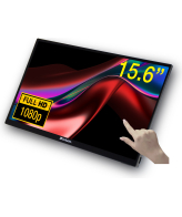 Verbatim 49592 computer monitor 39,6 cm (15.6") 1920 x 1080 Pixels Full HD LCD Touchscreen Zwart