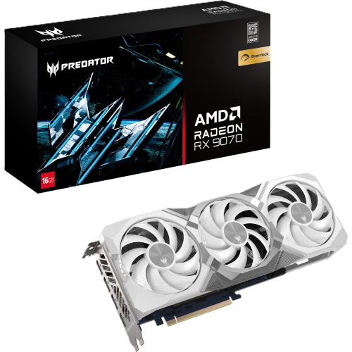 Acer Predator BiFrost AMD Radeon RX 9070 OC 16GB White edition