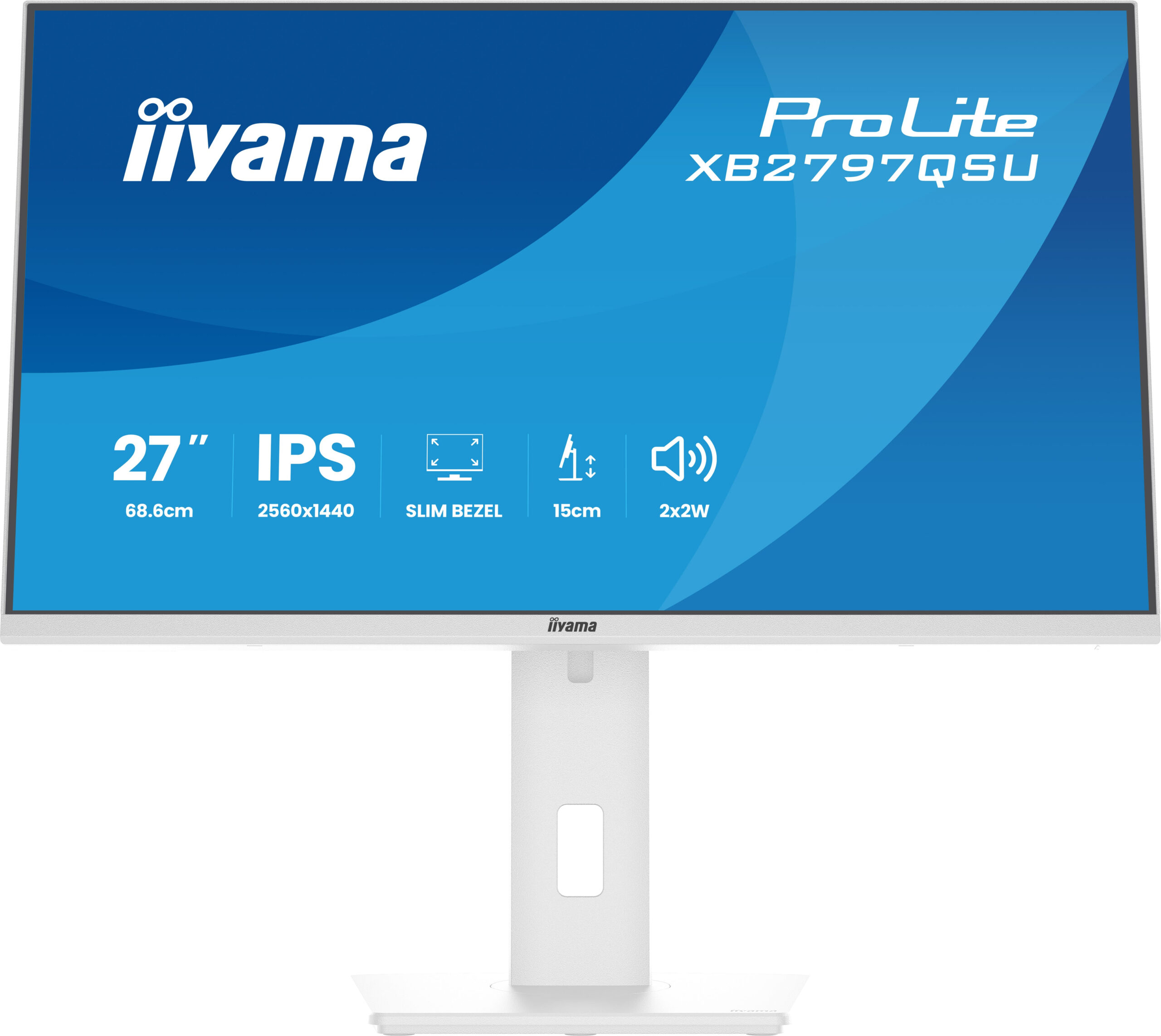 iiyama ProLite XB2797QSU-W1 computer monitor 68,6 cm (27") 2560 x 1440 Pixels Quad HD LED Wit - Afbeelding 5
