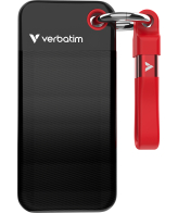 Verbatim Pocket SSD 2 TB USB Type-C 3.2 Gen 2 (3.1 Gen 2) Zwart, Rood