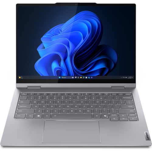 Lenovo ThinkBook 14 2-in-1 G5 IAU Intel Core Ultra 5 225U Hybride (2-in-1) 35,6 cm (14") Touchscreen WUXGA 16 GB DDR5-SDRAM 512 GB SSD Wi-Fi 6E (802.11ax) Windows 11 Pro Scandinavisch Grijs