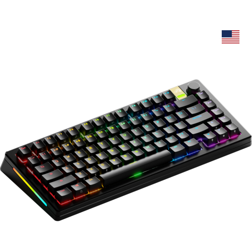 Glorious Gaming GMMK 3 PRO HE 75% Prebuilt toetsenbord Gamen RF-draadloos + Bluetooth QWERTY Amerikaans Engels Zwart