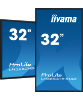 iiyama LH3260HS-B1AG beeldkrant Digitaal A-kaart 80 cm (31.5") LED Wifi 500 cd/m² Full HD Zwart Type processor Android 11 24/7