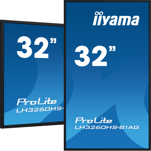 iiyama LH3260HS-B1AG beeldkrant Digitaal A-kaart 80 cm (31.5") LED Wifi 500 cd/m² Full HD Zwart Type processor Android 11 24/7