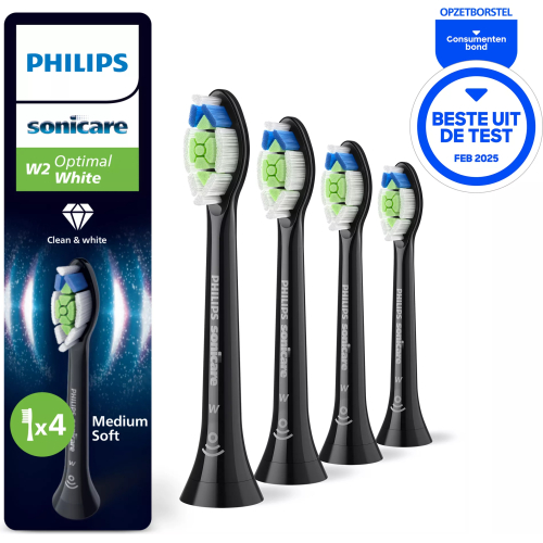 Philips Optimal White HX6064/88 Set van 4 opzetborstels