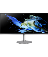 Acer CB342CU computer monitor 86,4 cm (34") 3440 x 1440 Pixels UltraWide Quad HD LCD Zwart, Zilver