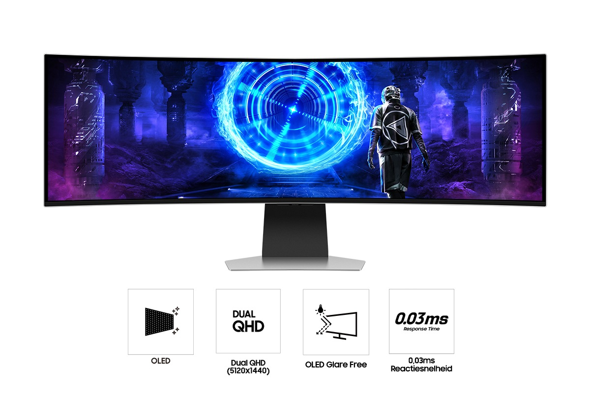 Samsung 49" Odyssey OLED G9 G95SD DQHD 240Hz Smart Gaming Monitor