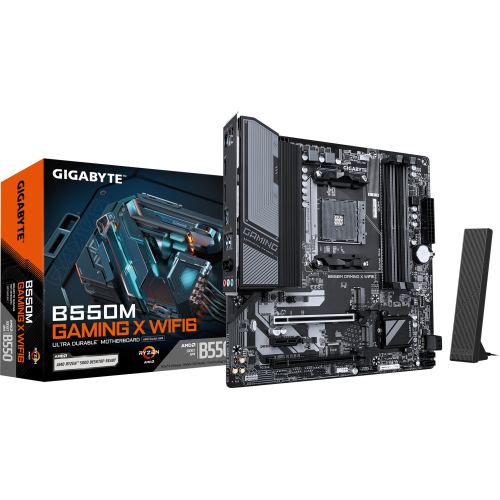 GIGABYTE B550M GAMING X WIFI6 moederbord AMD B550 Socket AM4 micro ATX