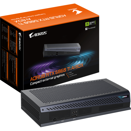 GIGABYTE AORUS RTX 5060 Ti AI BOX GeForce RTX 5060 Ti Zwart
