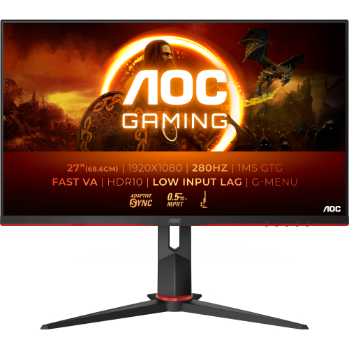 AOC G2 27G2ZN3/BK computer monitor 68,6 cm (27") 1920 x 1080 Pixels Full HD LCD Zwart, Rood