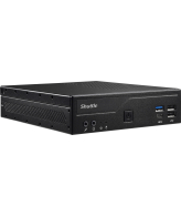 Shuttle Slim PC DH610 , S1700, 1x HDMI, 2x DP , 1x 2.5" , 2x M.2, 2x LAN (Intel 1G + 2.5G), 2x COM, 24/7 permanent gebruik, incl. VESA