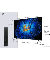 TCL C6KS 55C6KS tv 139,7 cm (55") 4K Ultra HD Smart TV Wifi Metallic