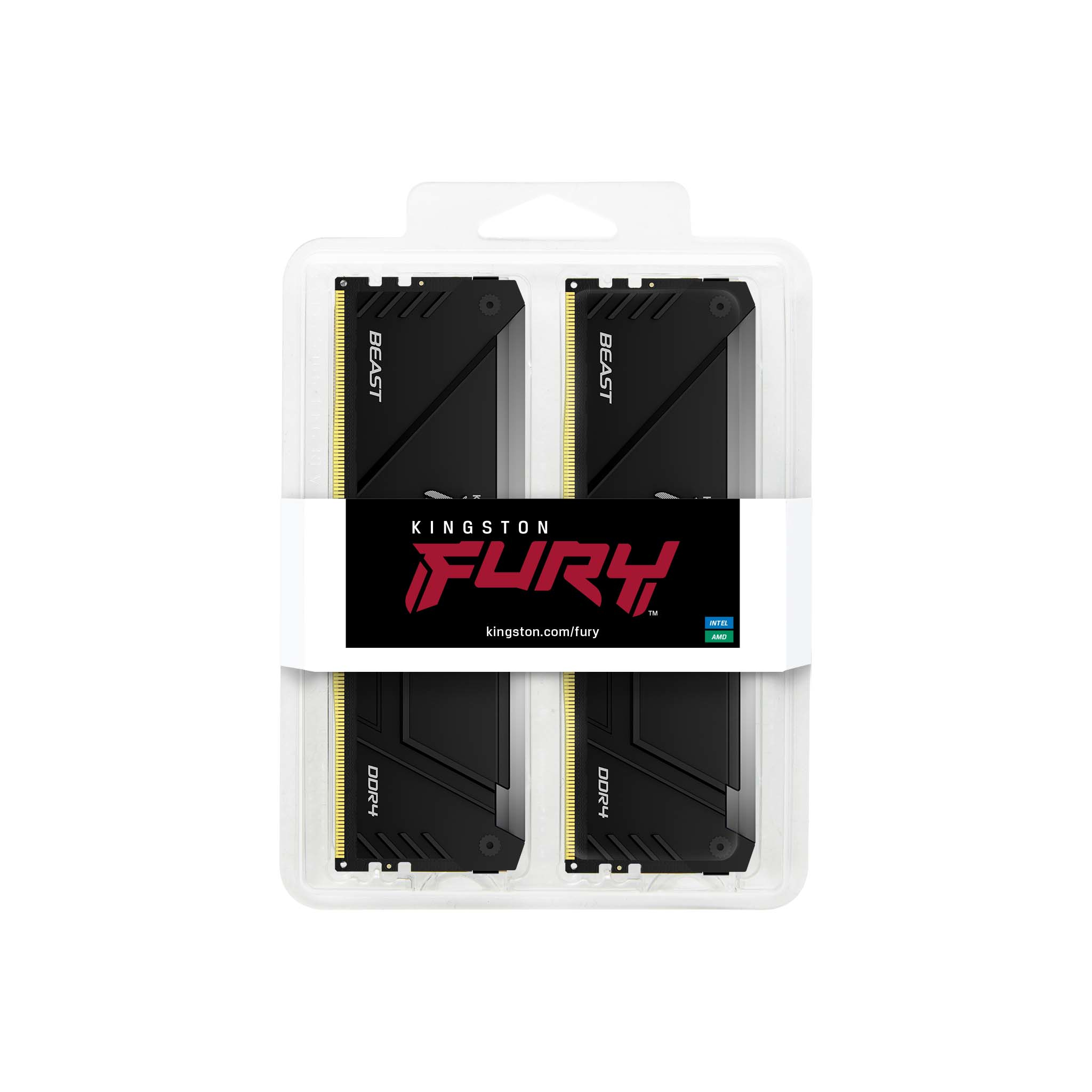 Kingston Technology FURY Beast 16GB 3600MT/s DDR4 CL17 DIMM (Sets van 2) RGB - Afbeelding 3