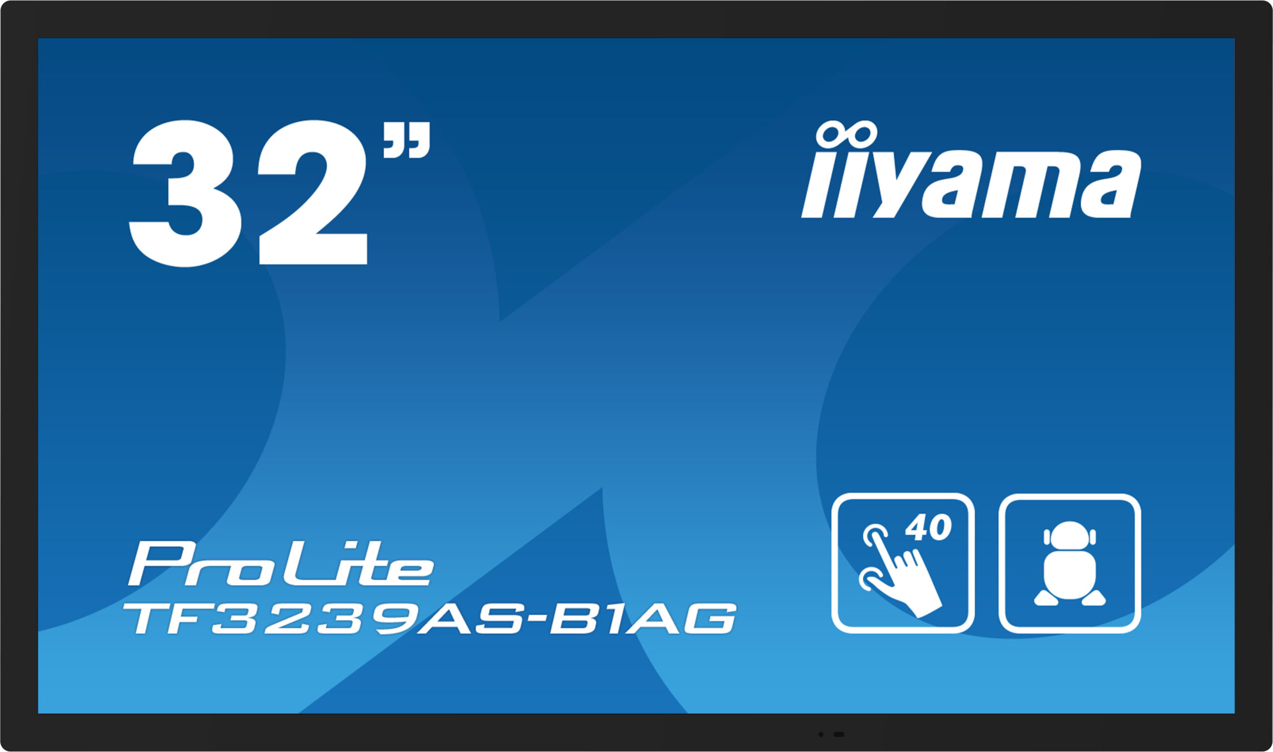 iiyama TF3239AS-B1AG computer monitor 80 cm (31.5") 1920 x 1080 Pixels Full HD LED Touchscreen Zwart - Afbeelding 2