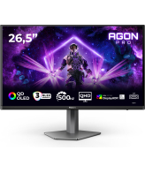 AOC AGON PRO AG276QKD2 computer monitor 67,3 cm (26.5") 2560 x 1440 Pixels Quad HD QD-OLED Zwart, Grijs