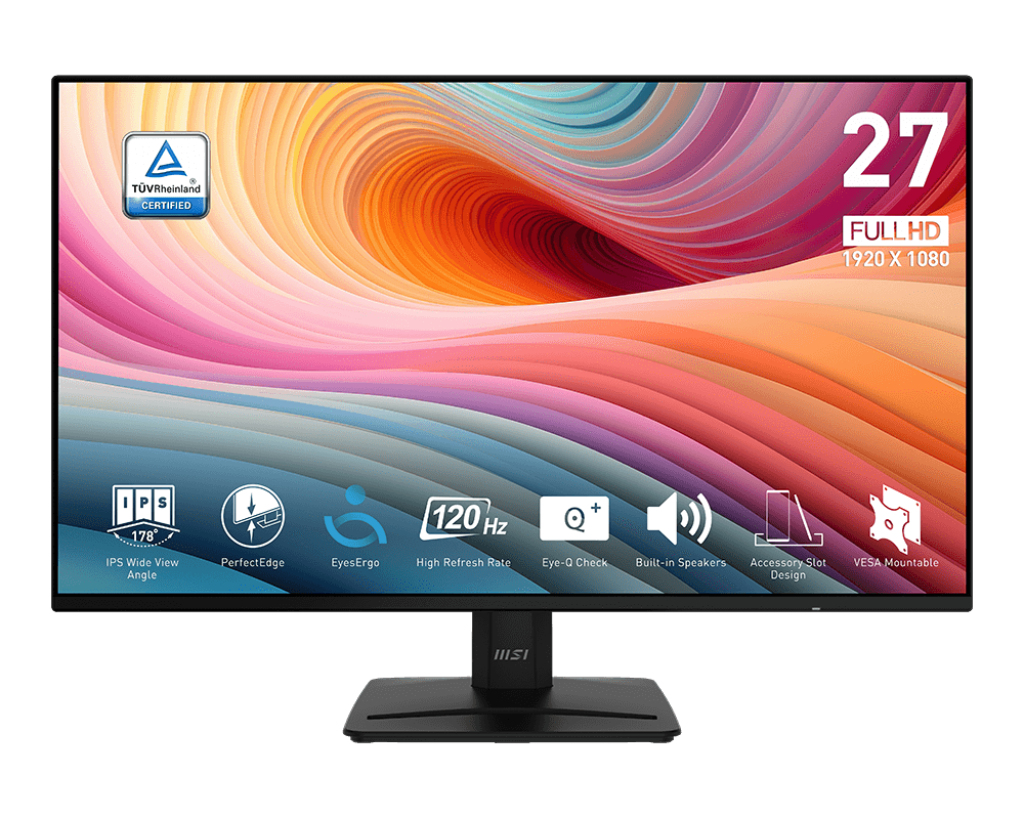 MSI Pro MP271A E2 computer monitor 68,6 cm (27") 1920 x 1080 Pixels Full HD LCD Zwart