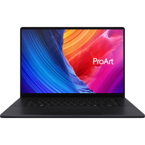 ASUS ProArt P16 H7606WX-SE011X Copilot+ PC AMD Ryzen AI 9 HX 370 Laptop 40,6 cm (16") Touchscreen 4K Ultra HD 64 GB LPDDR5x-SDRAM 4 TB SSD NVIDIA GeForce RTX 5090 Wi-Fi 7 (802.11be) Windows 11 Pro Zwart