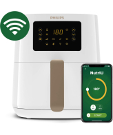 Philips 5000 series HD9255/30 friteuse Enkel 4,1 l Vrijstaand 1400 W Heteluchtfriteuse Goud, Wit