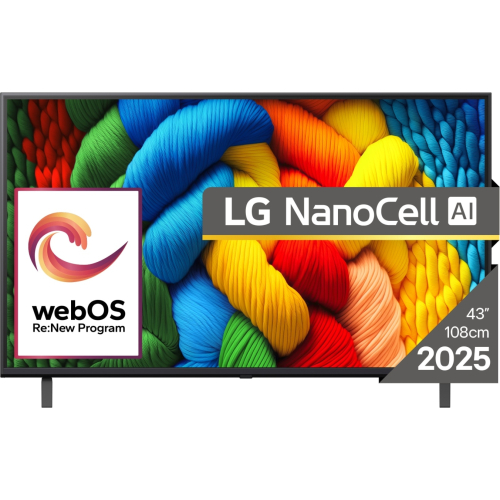 LG NanoCell 43NANO80A3B tv 109,2 cm (43") 4K Ultra HD Smart TV Wifi Zwart