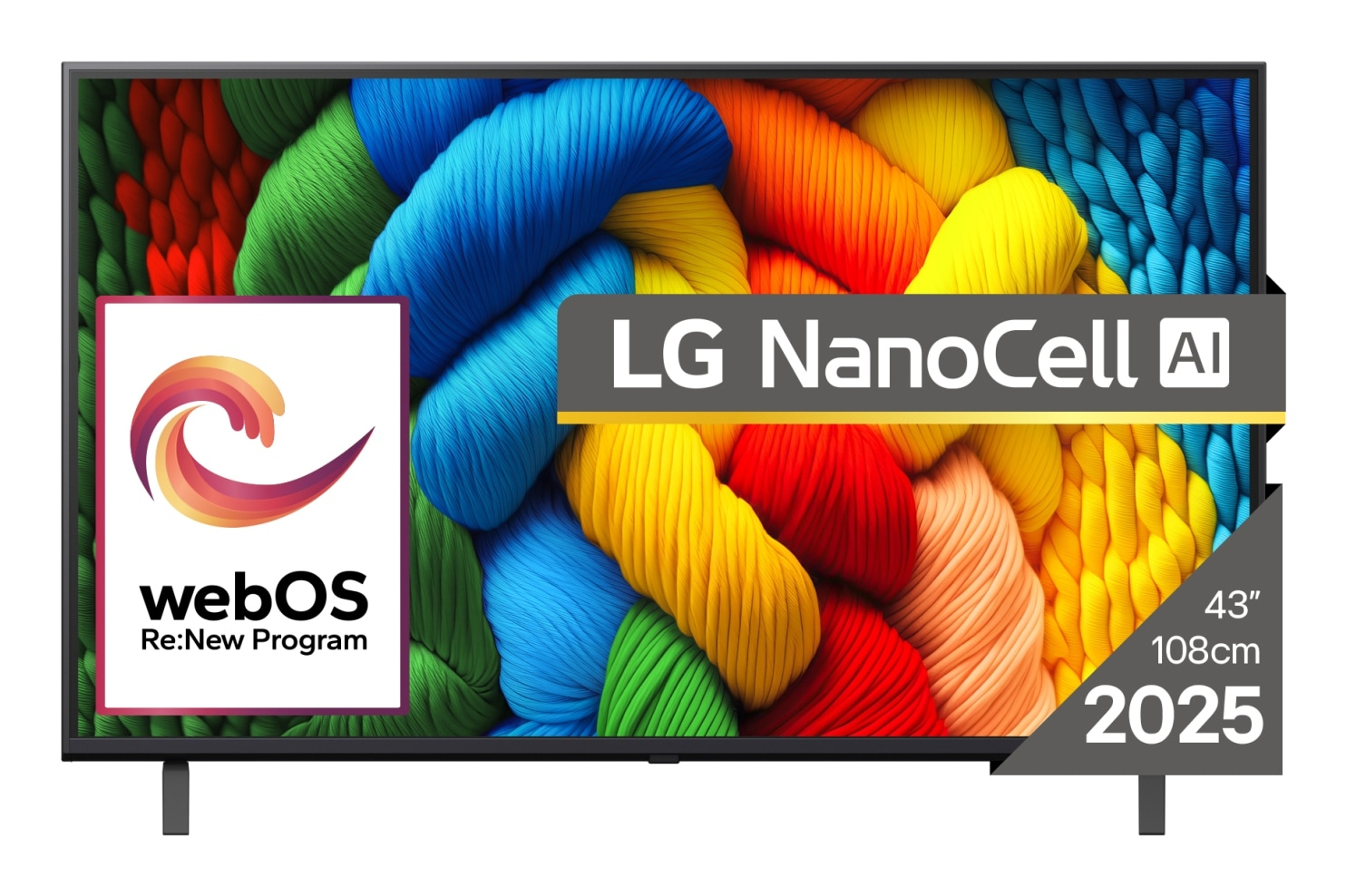 LG NanoCell 43NANO80A3B tv 109,2 cm (43") 4K Ultra HD Smart TV Wifi Zwart