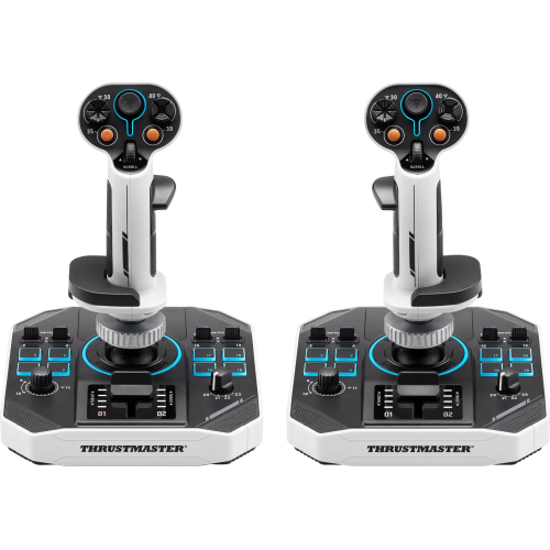 Thrustmaster Sol-R 2 HOSAS Space Sim Duo Zwart, Wit USB Flightstick Analoog/digitaal PC