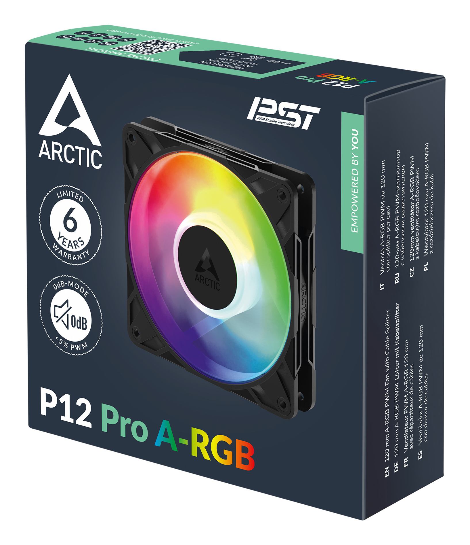 ARCTIC Freezer P12 Pro A-RGB Computer behuizing Ventilator 12 cm Zwart, Wit 1 stuk(s) - Afbeelding 7