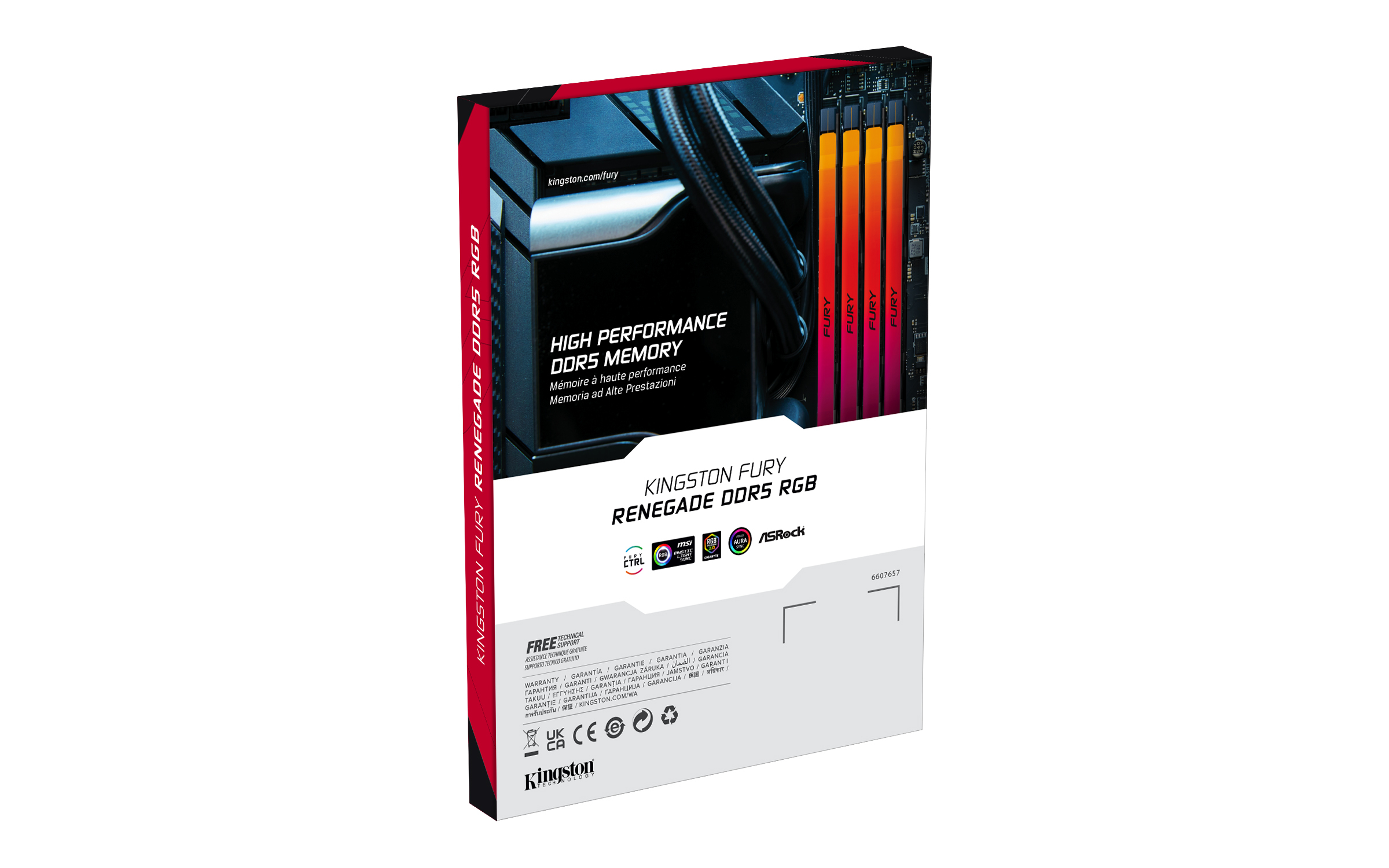 Kingston Technology FURY 32GB 6400MT/s DDR5 CL32 DIMM (set van 2) Renegade RGB - Afbeelding 5