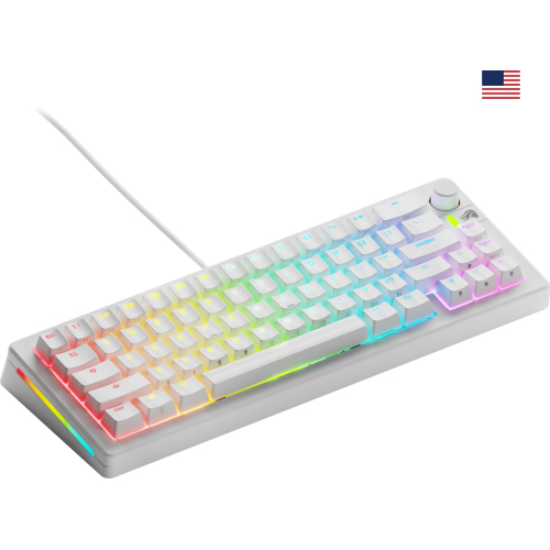 Glorious Gaming GMMK 3 65% Prebuilt toetsenbord Gamen USB QWERTY Amerikaans Engels Wit