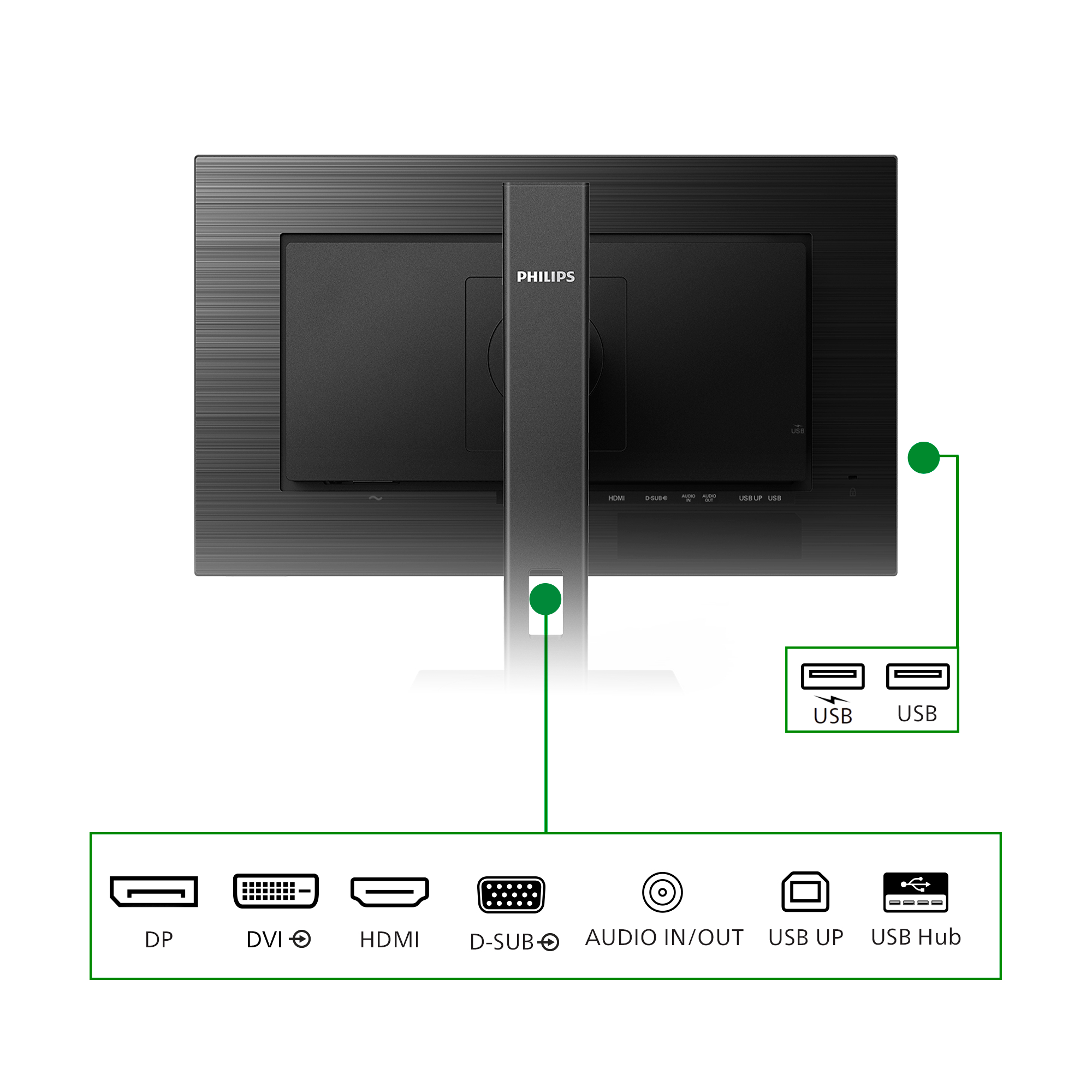 Philips B Line 272B1G/00 computer monitor 68,6 cm (27") 1920 x 1080 Pixels Full HD LED Zwart - Afbeelding 4