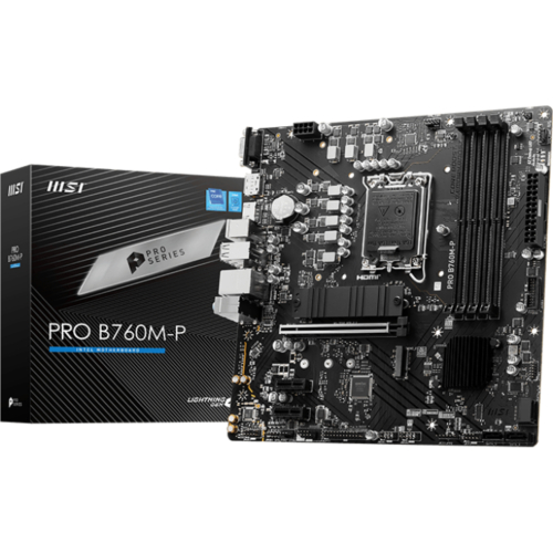 MSI PRO B760M-P moederbord Intel B760 LGA 1700 micro ATX