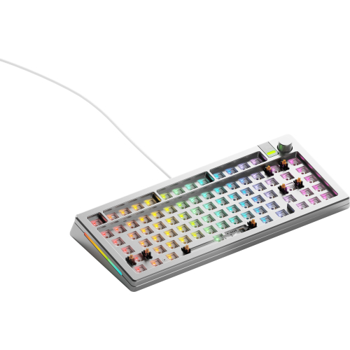 Glorious Gaming GMMK 3 PRO 75% Barebones toetsenbord Thuis USB Nee Zilver