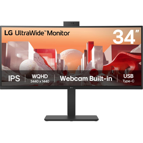 LG 34BA85QE-B computer monitor 86,4 cm (34") 3440 x 1440 Pixels Wide Quad HD LCD Zwart