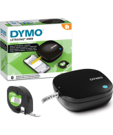 DYMO LetraTag 200B labelprinter met bluetooth | Compacte labelmaker | Verbinding via draadloze bluetoothtechnologie met iOS en Android | Inclusief 1 witte papieren etikette