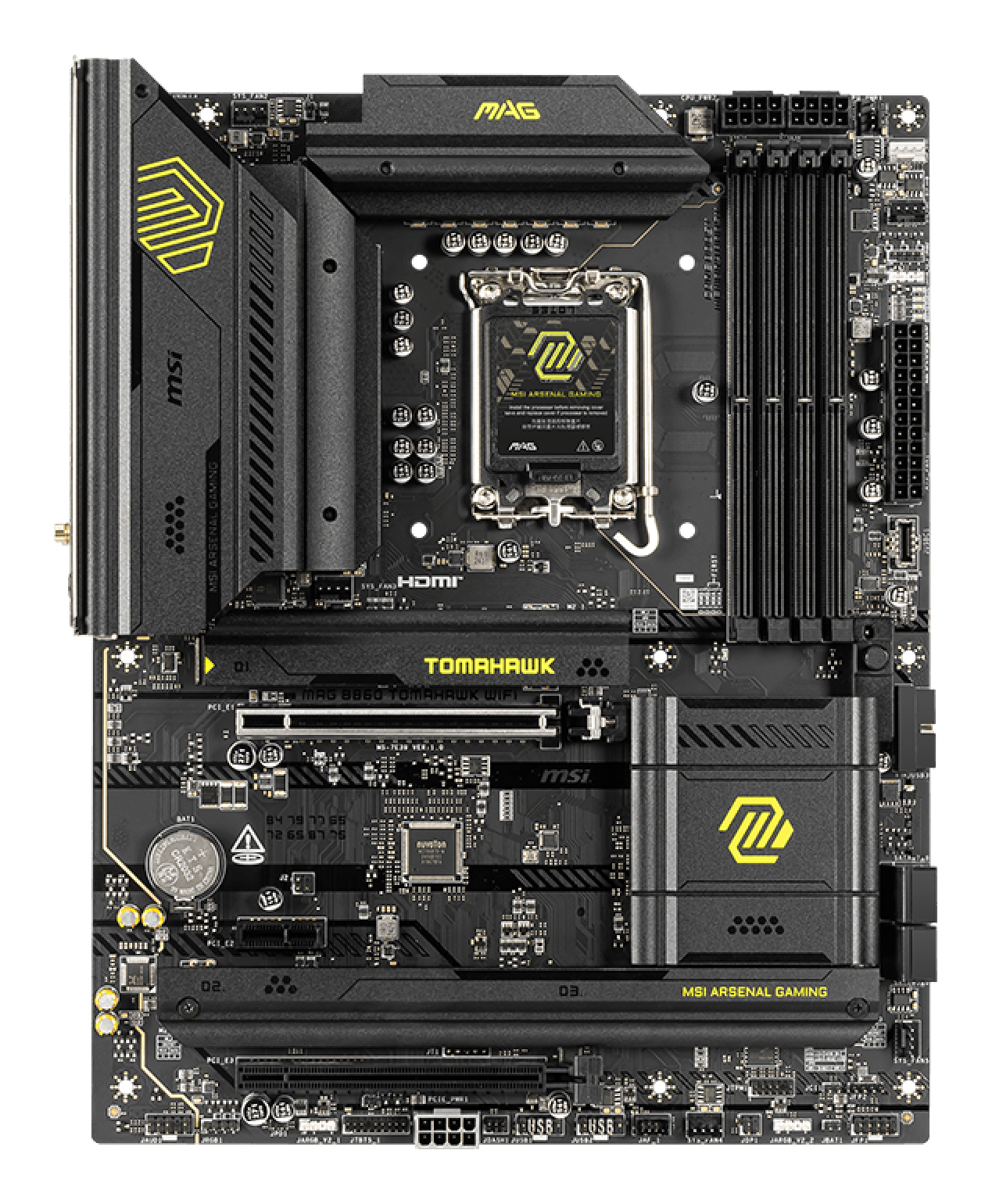 MSI MAG B860 TOMAHAWK WIFI moederbord Intel B860 LGA 1851 (Socket V1) ATX