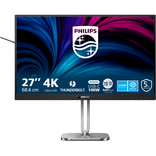 Philips 6000 series 27B2U6903/00 computer monitor 68,6 cm (27") 3840 x 2160 Pixels 4K Ultra HD LED Antraciet