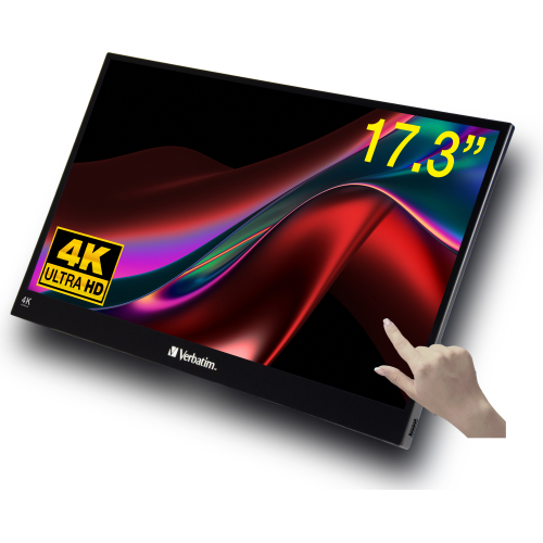 Verbatim Draagbaar aanraakscherm Ultra HD 4K - 17.3”