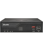 Shuttle Slim PC DH810 , S1851, 1x HDMI (2.1), 1x DP, 1x USB-C (DP), 1x 2.5" , 2x M.2, 2x LAN (Intel 1G + 2.5G), 2x COM, 24/7 permanent gebruik, incl. VESA