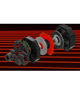 Thrustmaster T598 Zwart, Rood USB Stuurwiel + pedalen Analoog/digitaal PC, PlayStation 4, PlayStation 5