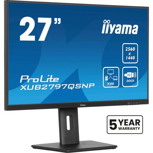 iiyama ProLite XUB2797QSNP-B1 computer monitor 68,6 cm (27") 2560 x 1440 Pixels Quad HD LED Zwart